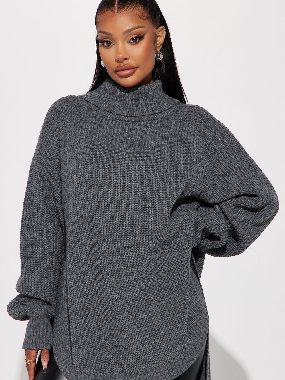 Fashion Nova Grey Noor Sweater